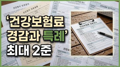 건강보험료 경감·산정특례, 어떤 경우에 해당하나