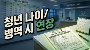 청년 지원 나이 기준과 병역 이행 시 연령 상한