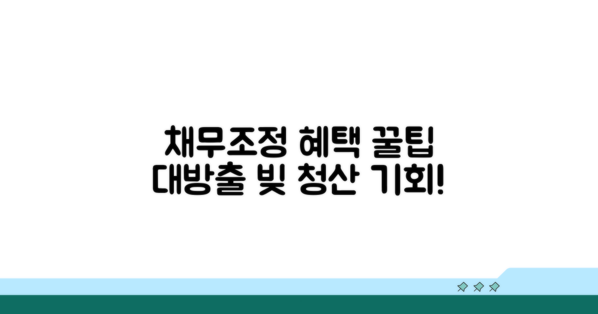 채무조정제도 이용 시 혜택 총정리