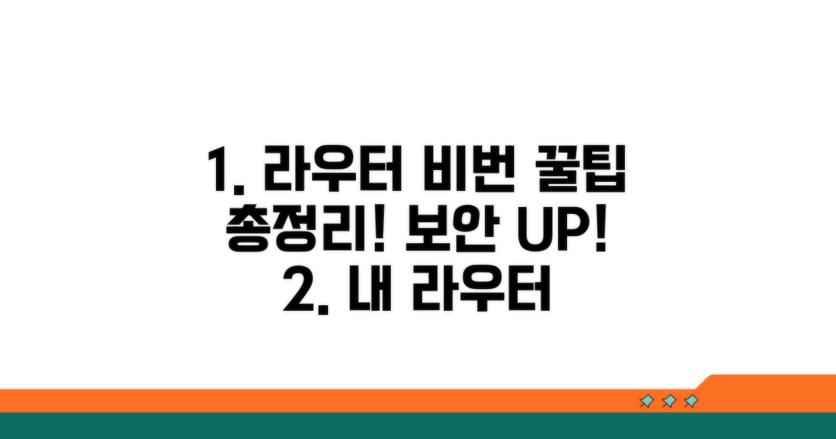 라우터 비밀번호 변경 완전 정복