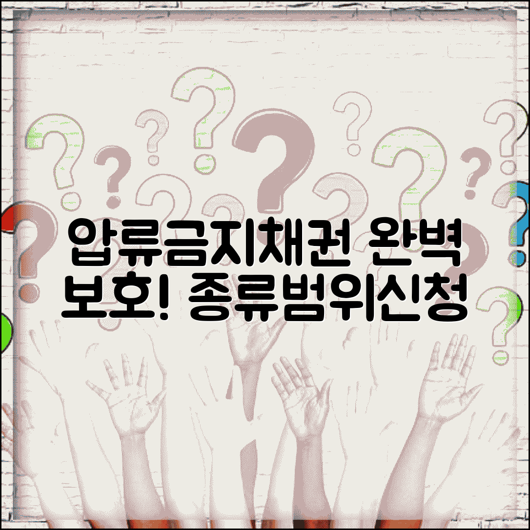 압류금지채권 종류 범위 신청 | 압류금지채권 완벽 보호 가이드