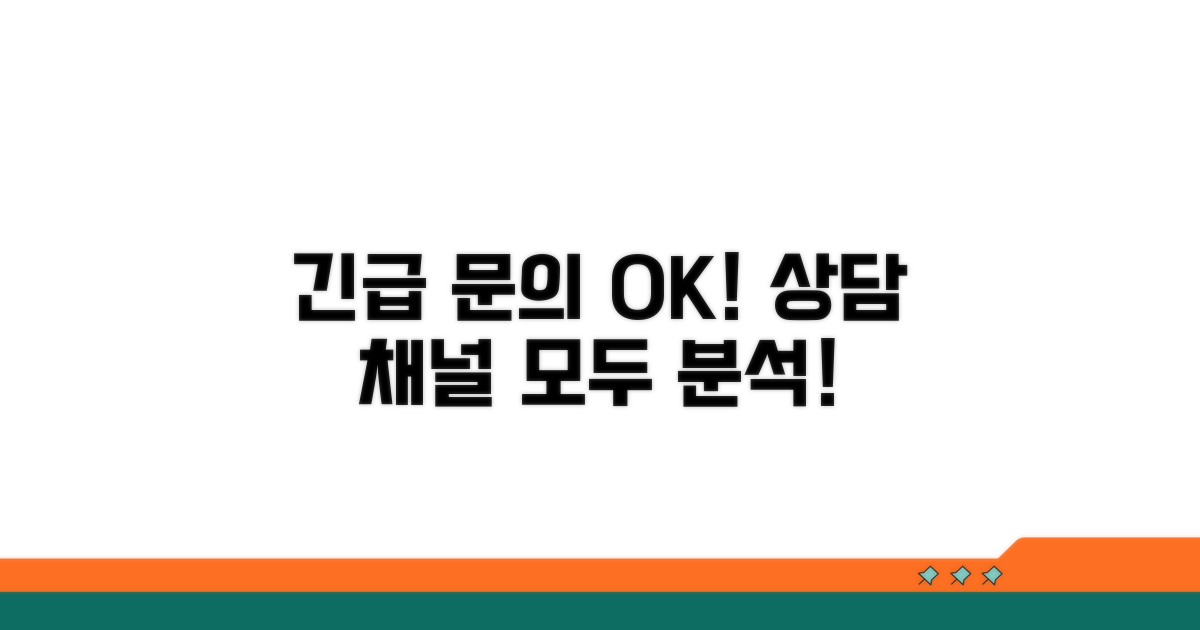 긴급 문의 해결! 상담 채널 완벽 분석
