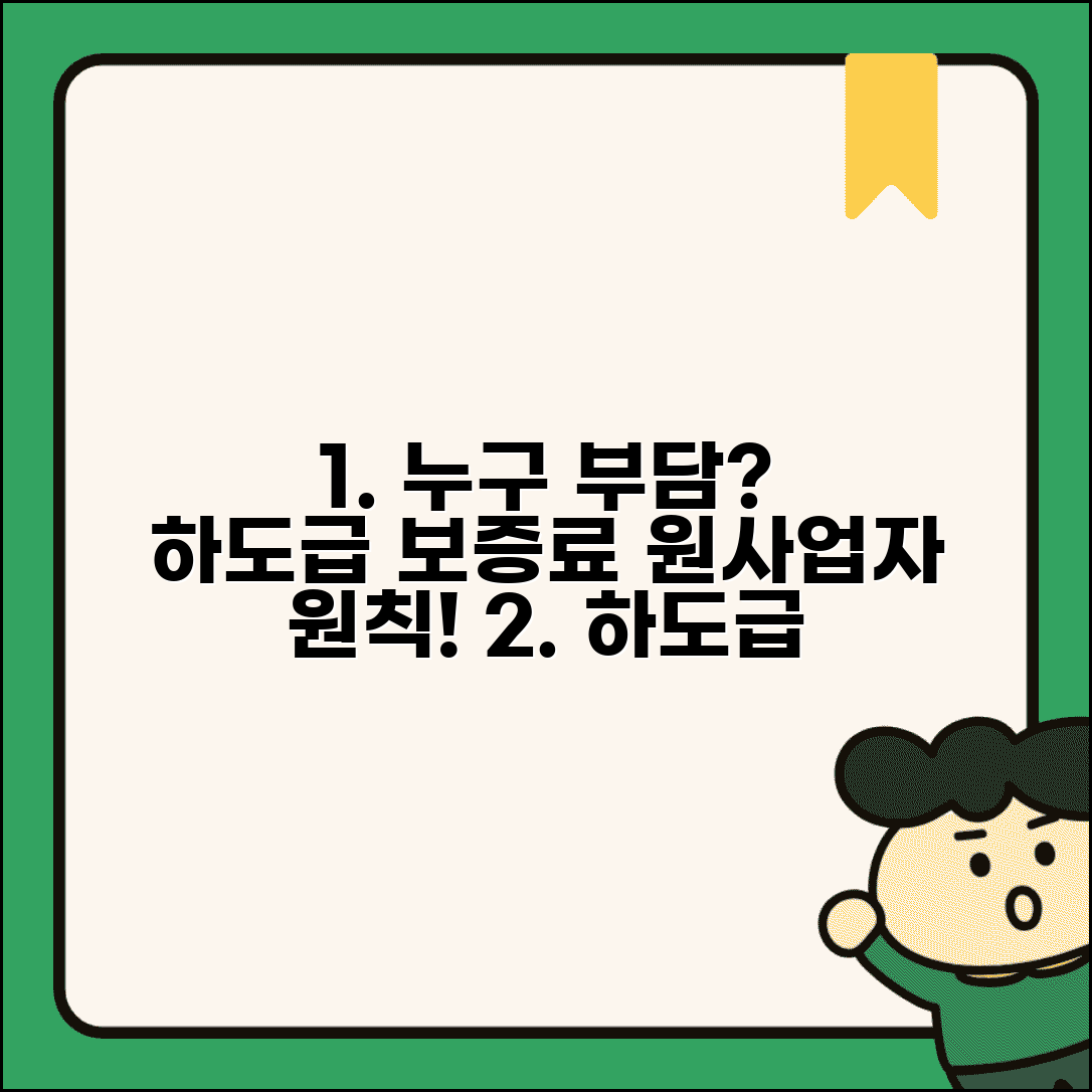 하도급지급보증수수료 부담 주체 | 원사업자 비용 부담 원칙