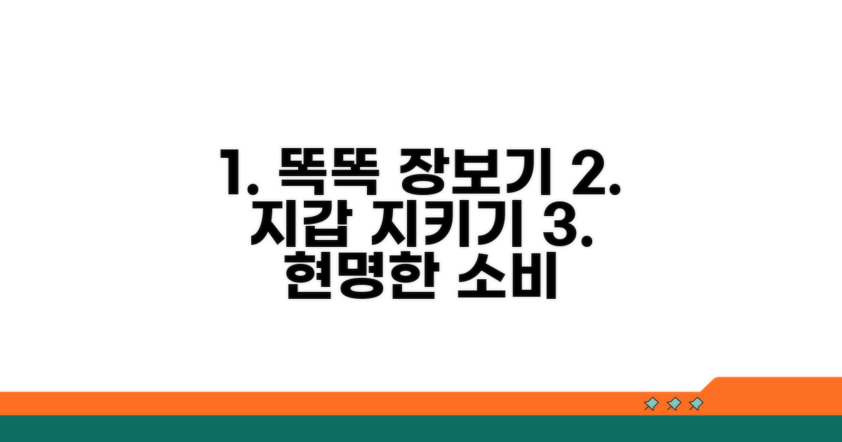 똑똑하게 장보고 지갑 지키기