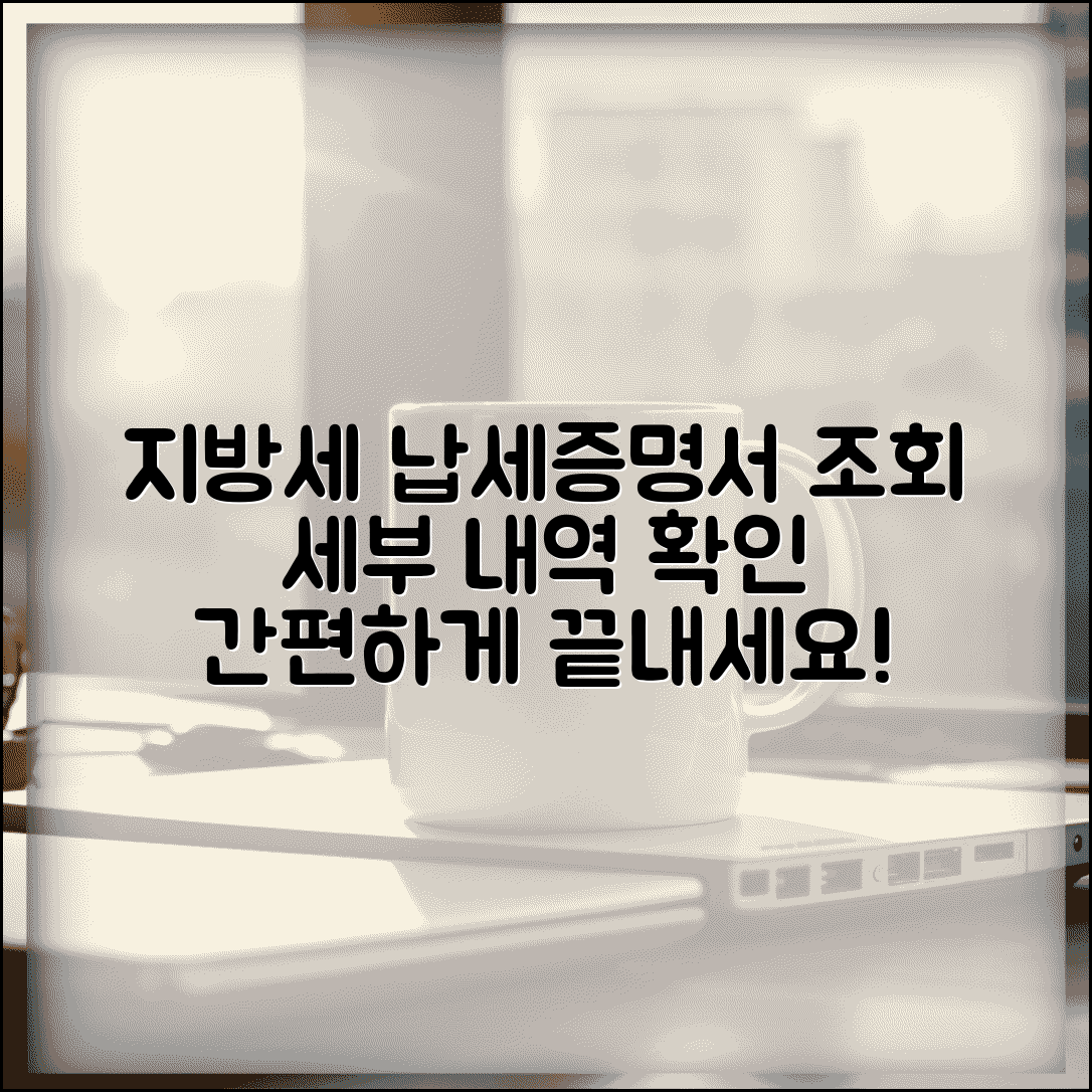 세목별 지방세 납세증명서 조회법 | 세부 내역 확인하는 방법