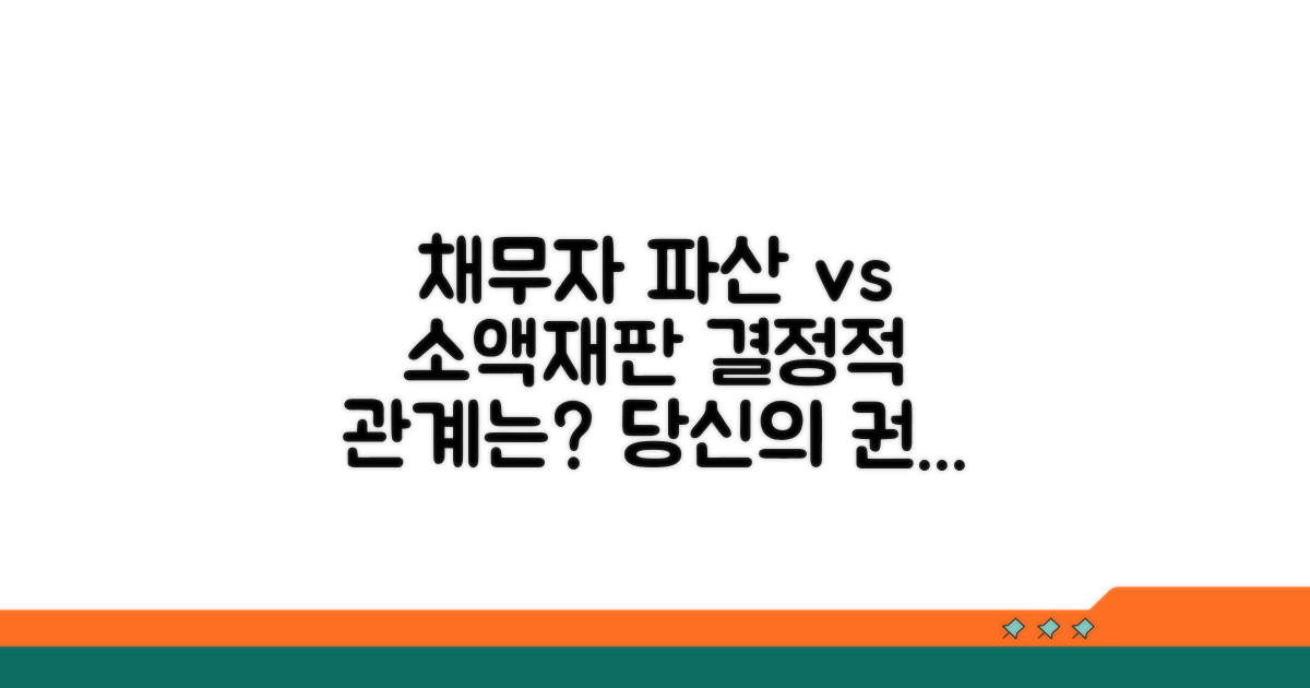 채무자 파산과 소액재판 판결의 관계