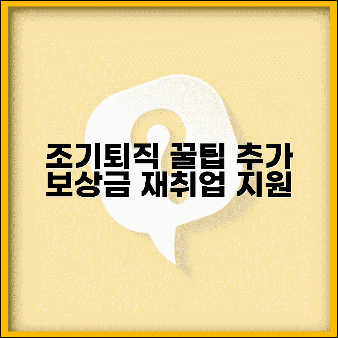 조기퇴직 패키지 혜택 | 희망퇴직 시 추가 보상금과 재취업 지원