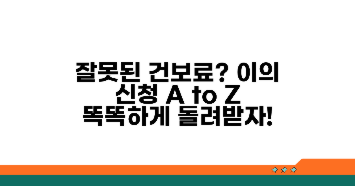 잘못된 건보료, 이의 신청 방법은?