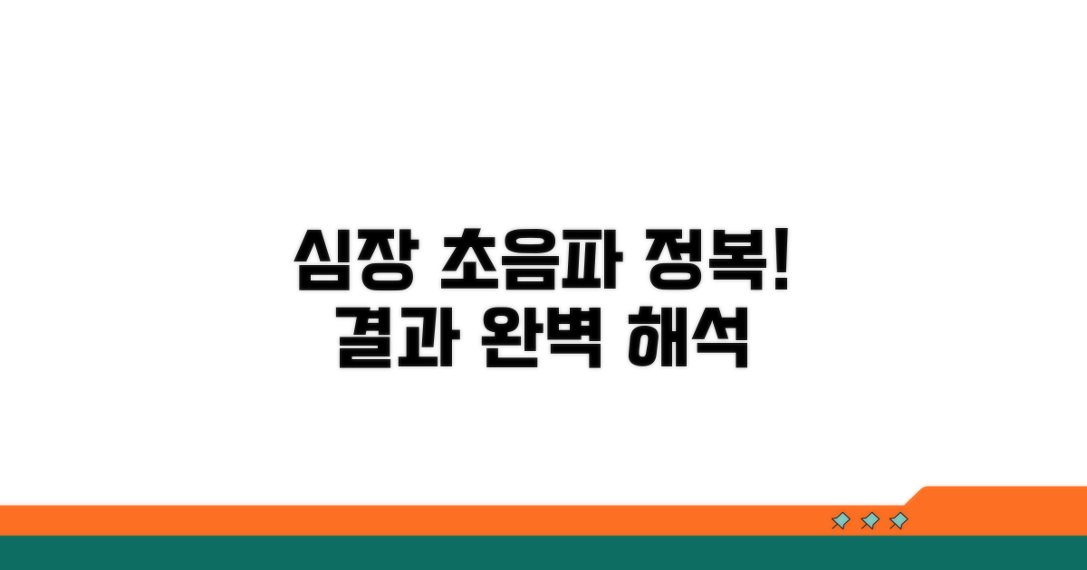 심장 초음파 검사 과정과 결과 해석