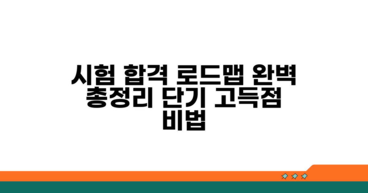 시험 준비 로드맵 총정리