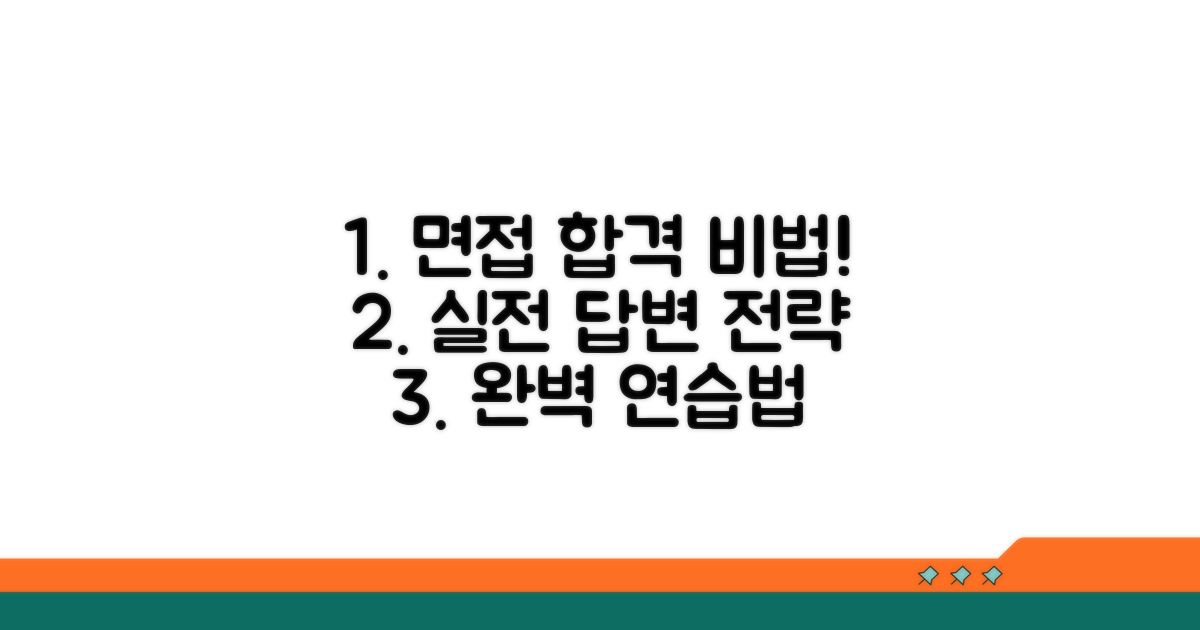 실전 면접 답변 전략과 연습법