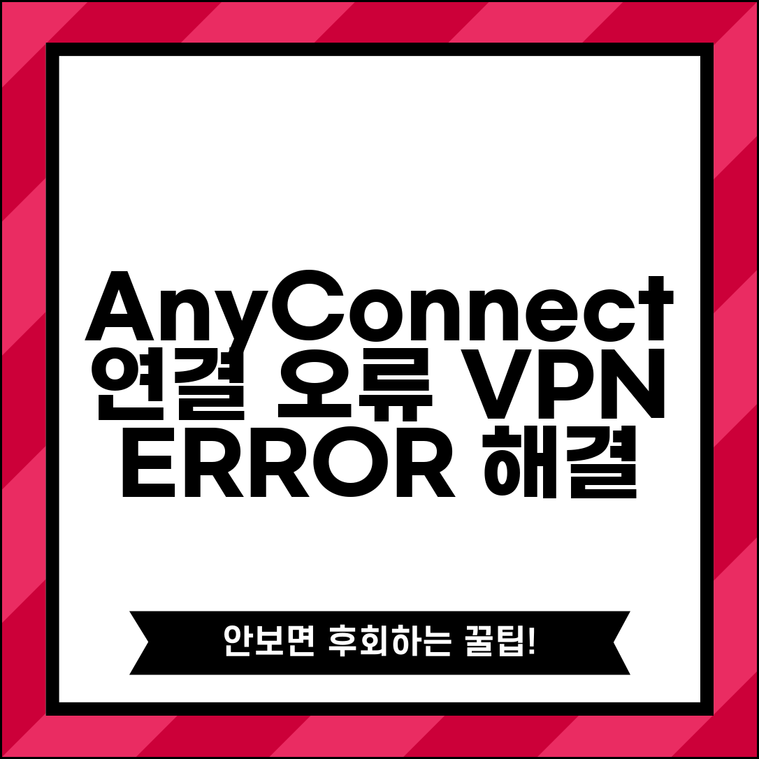 Cisco AnyConnect 연결 오류 | 시스코 애니커넥트 VPN 오류