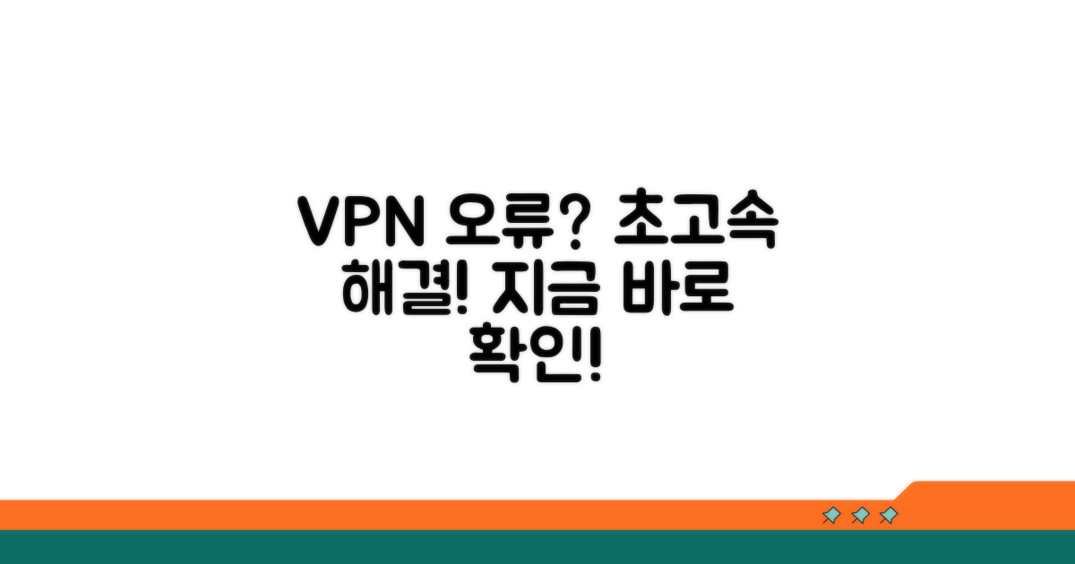 가장 빠른 VPN 오류 해결 절차