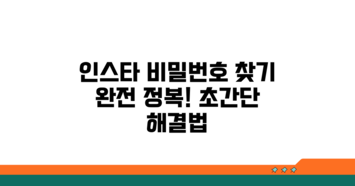 인스타그램 비밀번호 찾기 완전 정복