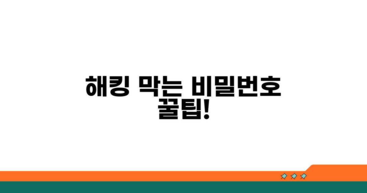 해킹 예방! 비밀번호 재설정 꿀팁