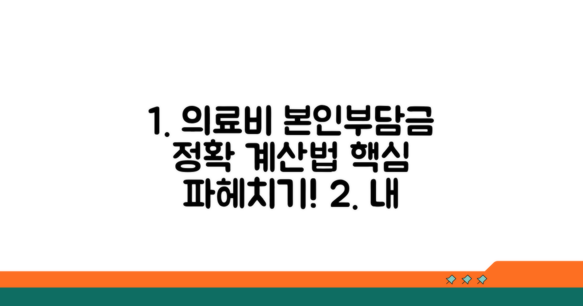 의료비 본인부담금, 어떻게 계산될까?
