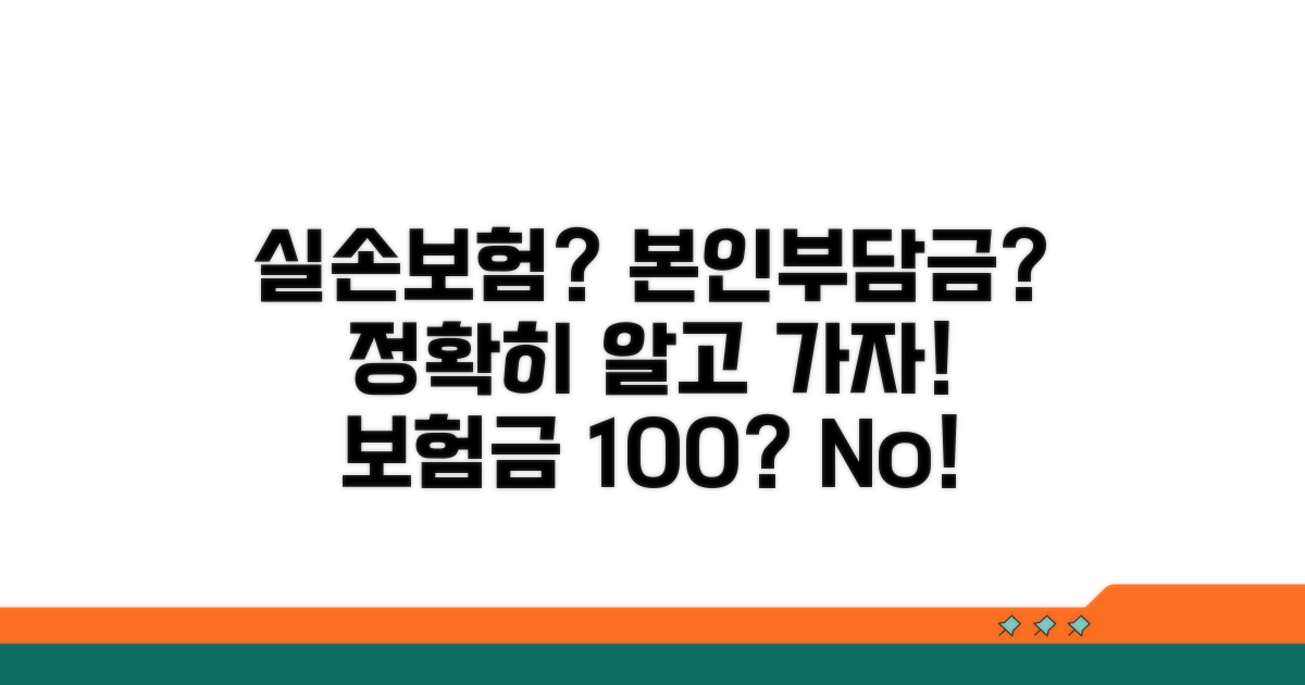 실손보험과 본인부담금, 헷갈리지 마세요