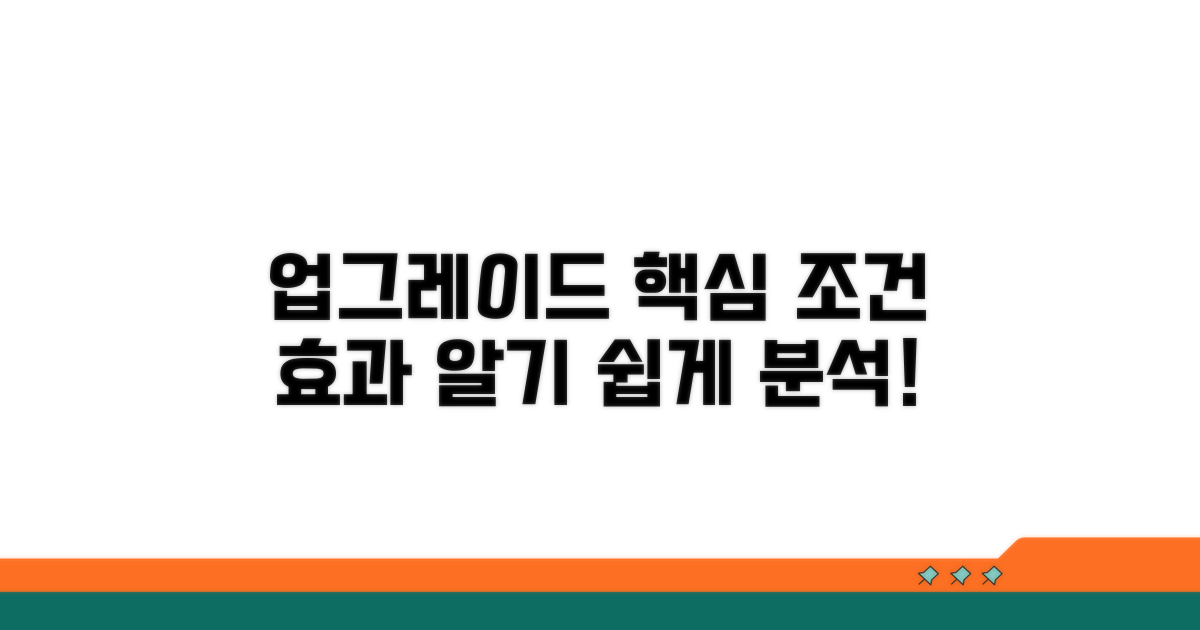 업그레이드 조건 및 효과 분석