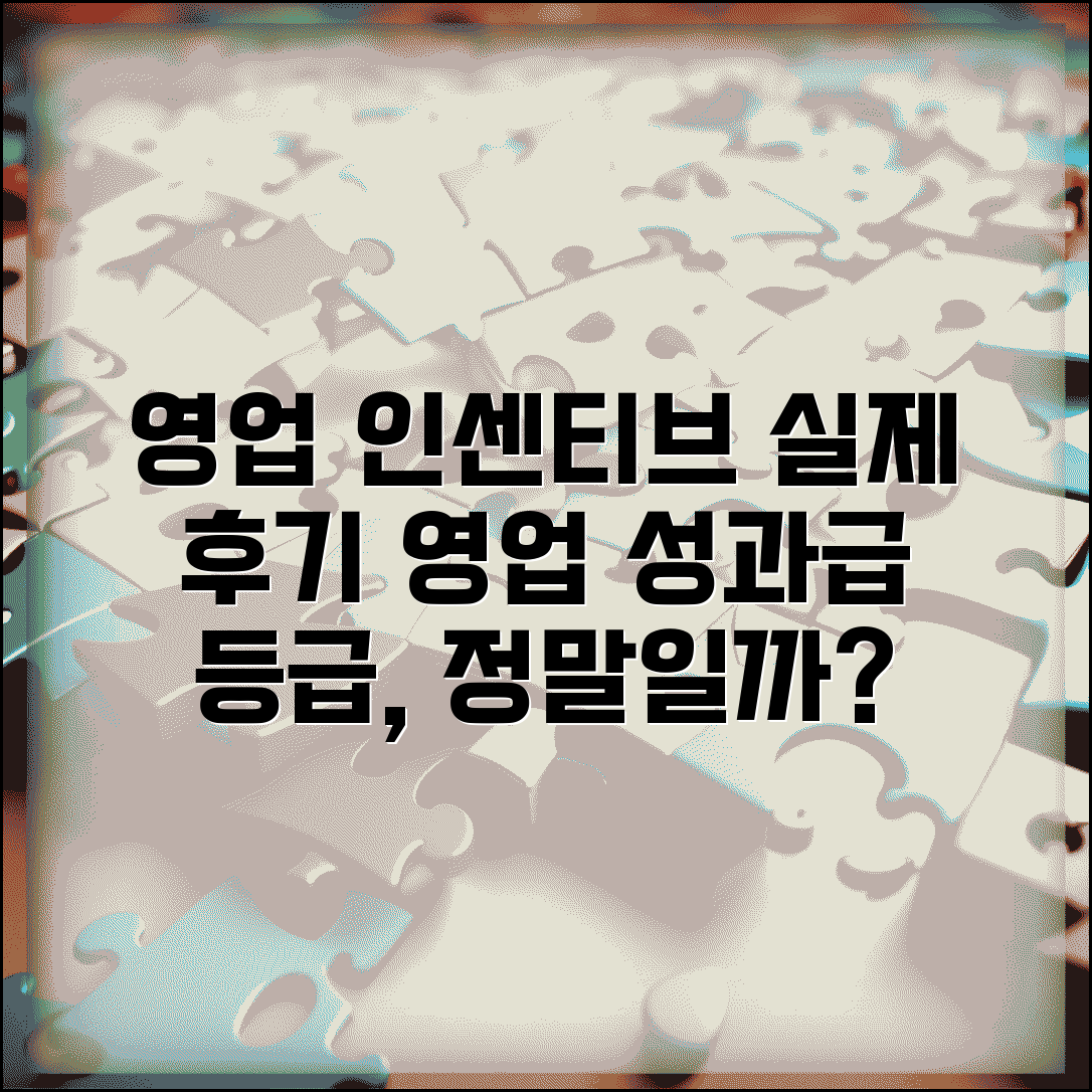 영업직 인센티브 실제 받아본 후기 | 영업 성과급 등급 현실