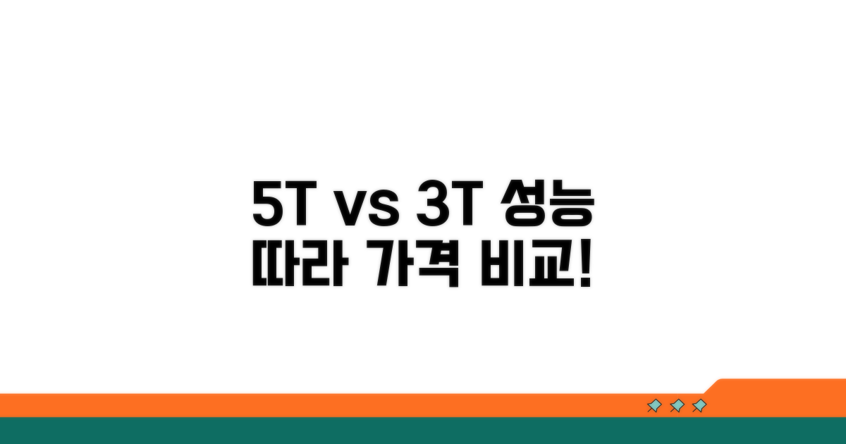 5T vs 3T, 성능 따른 가격 비교