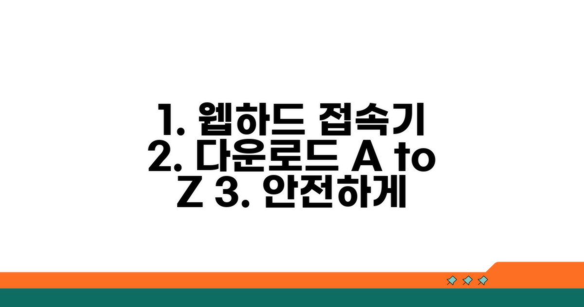 안전한 웹하드 접속기 다운로드 방법