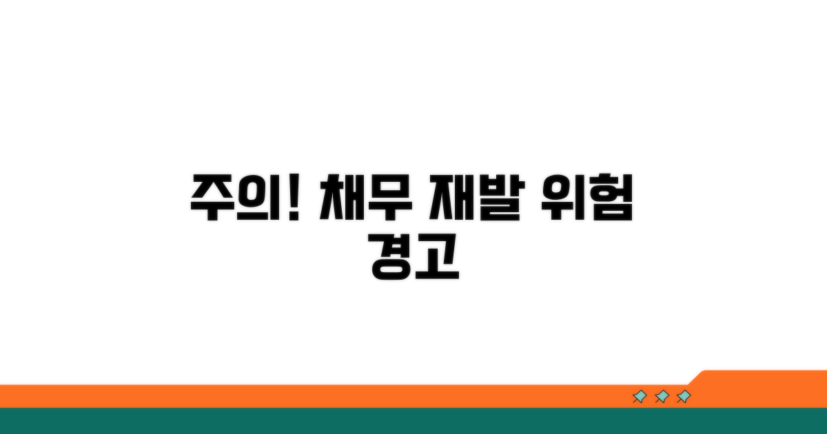 주의점! 잘못하면 채무 재발 위험