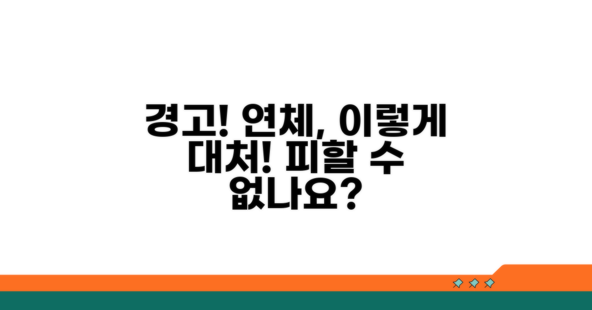 주의사항과 연체 시 대처법