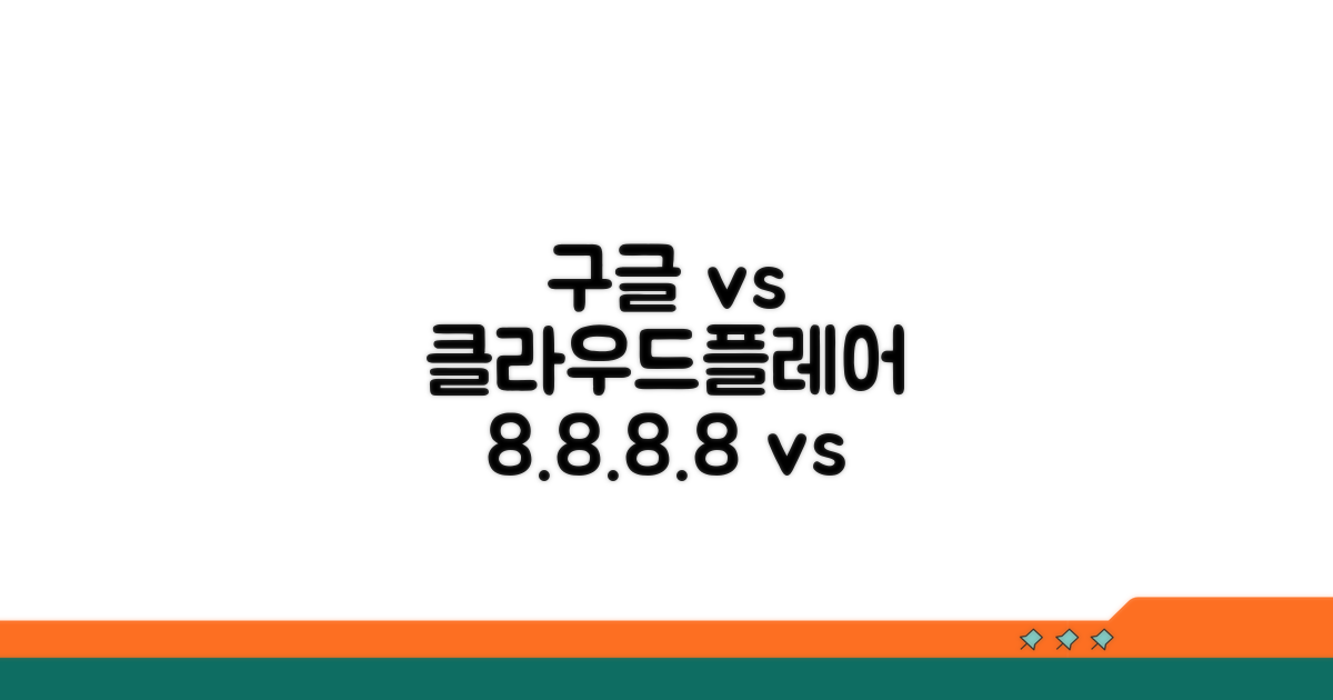 구글 8.8.8.8 vs 클라우드플레어 1.1.1.1