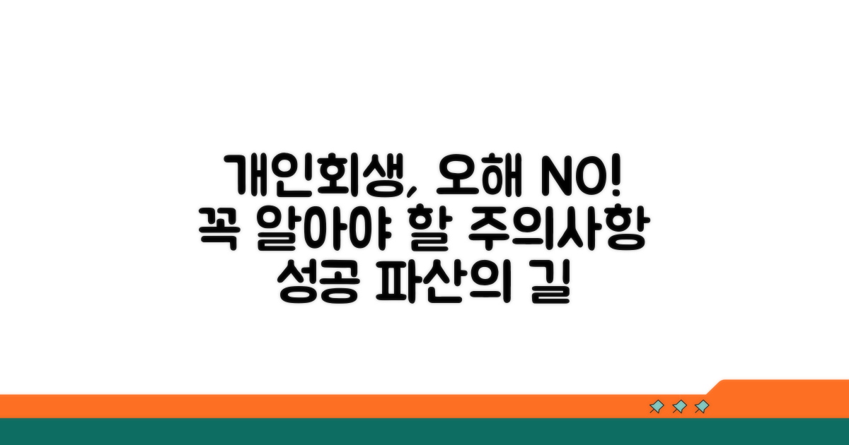 개인회생 시 주의사항과 오해