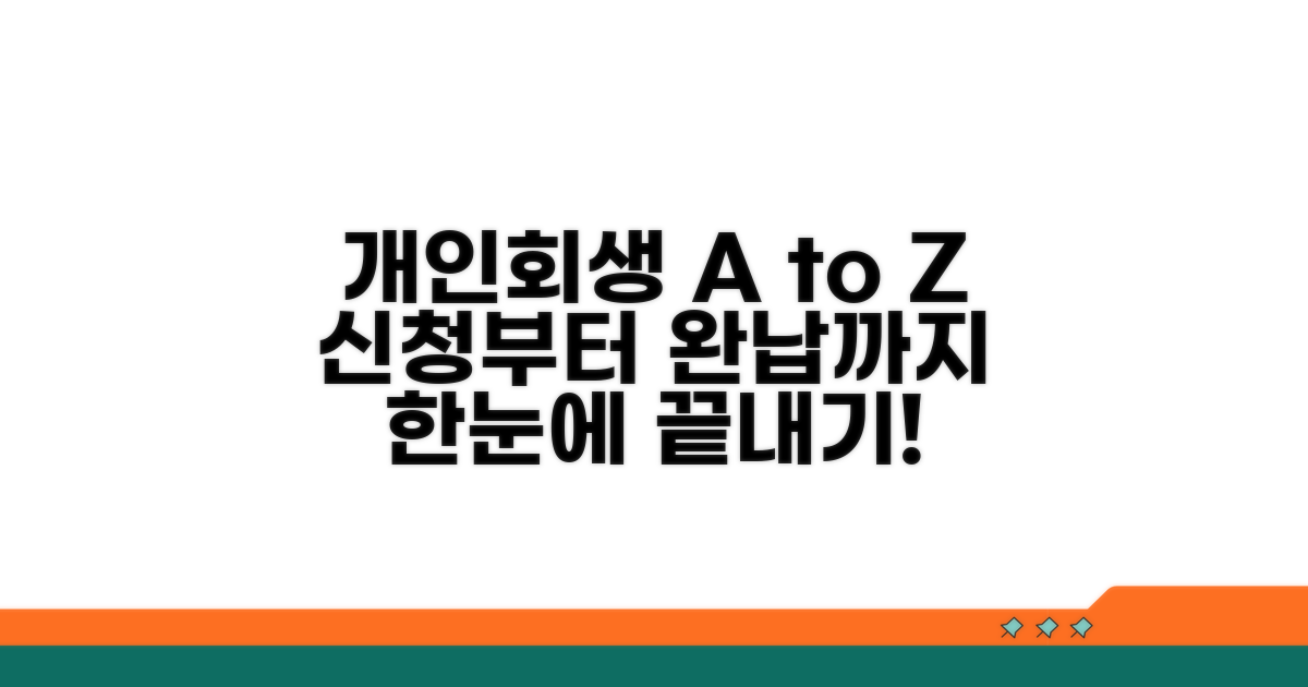 개인회생 신청 절차 총정리