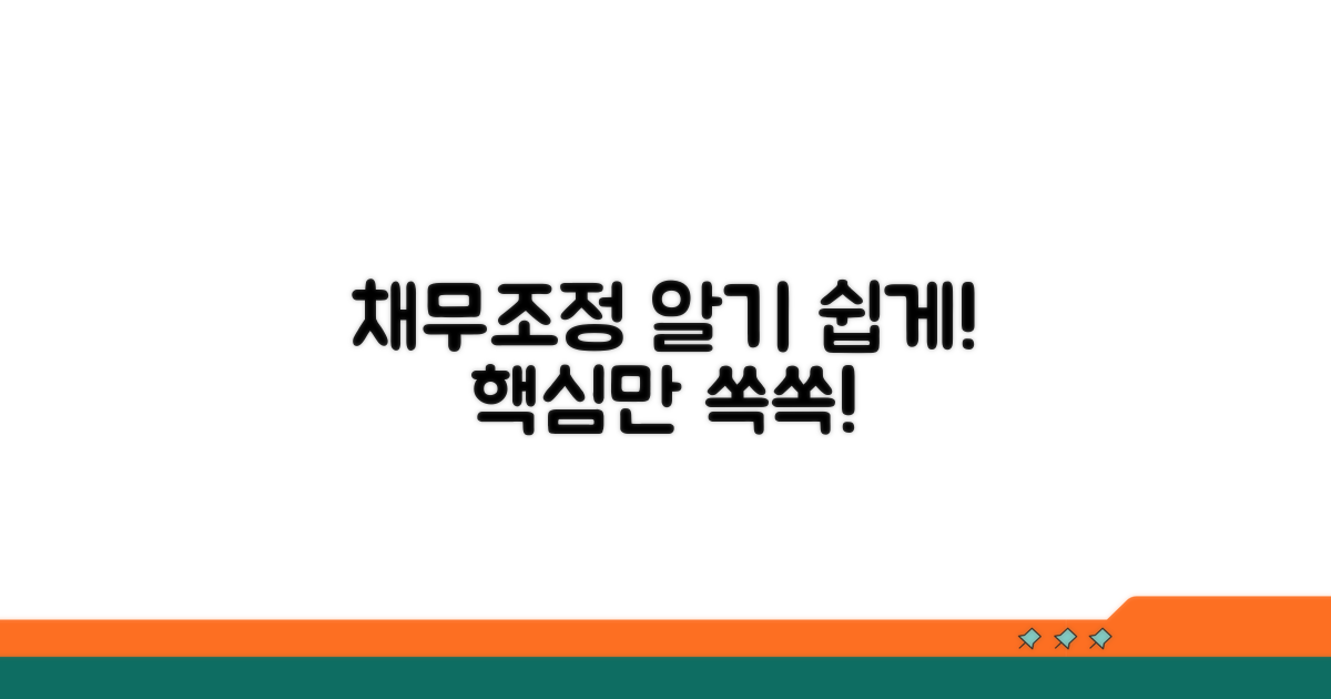 채무조정 절차와 핵심 정보