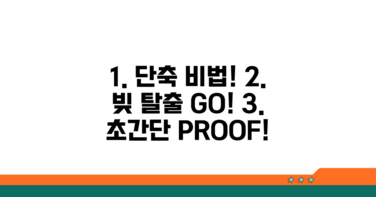 변제 기간 단축 비법 공개