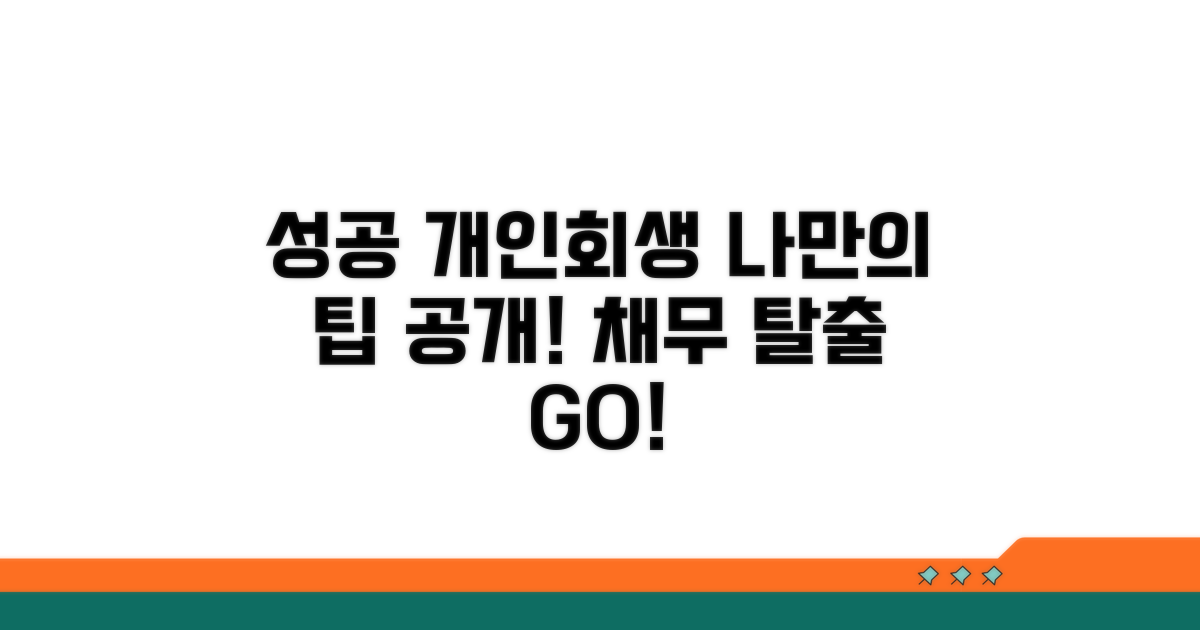 성공적인 개인회생 활용 팁