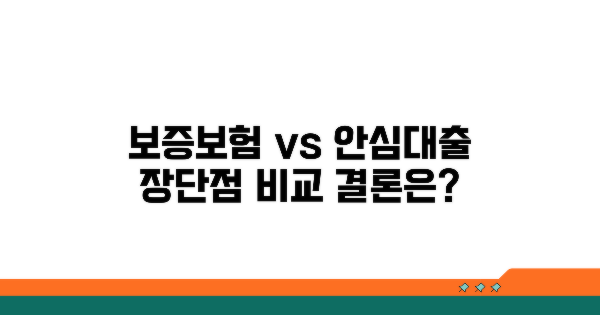 보증보험 vs 안심대출 장단점 분석