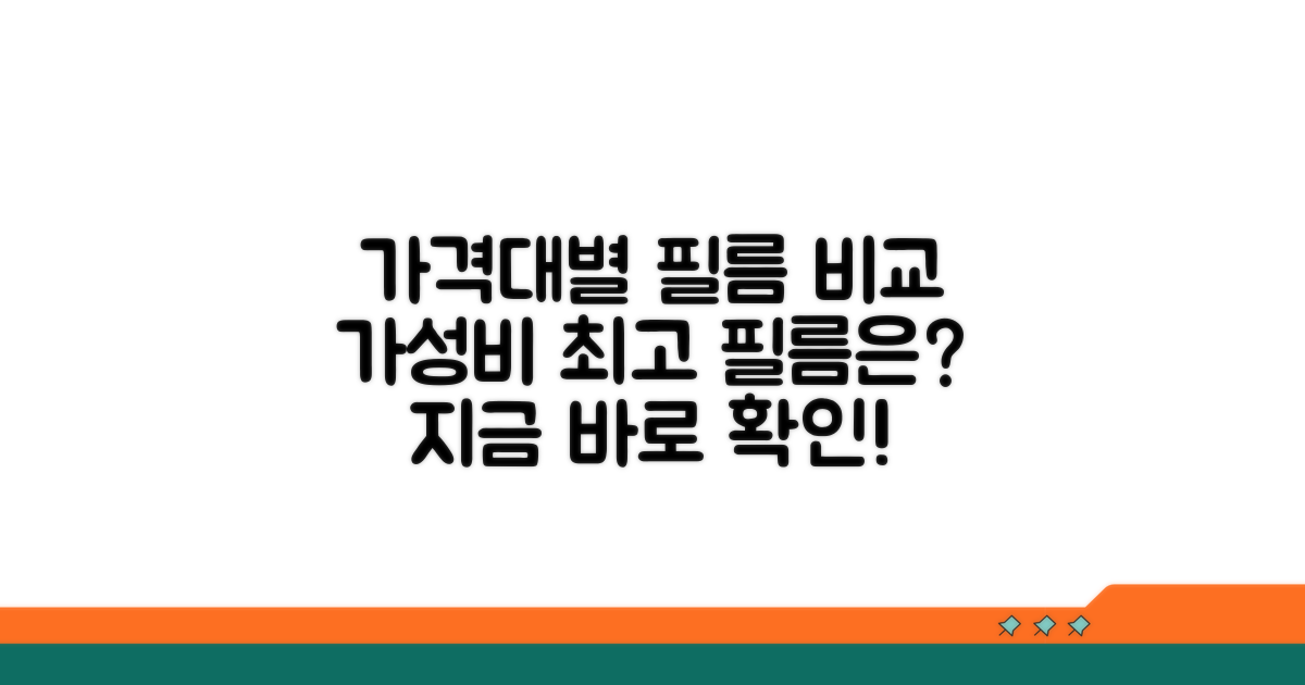가격대별 추천 필름 비교 분석
