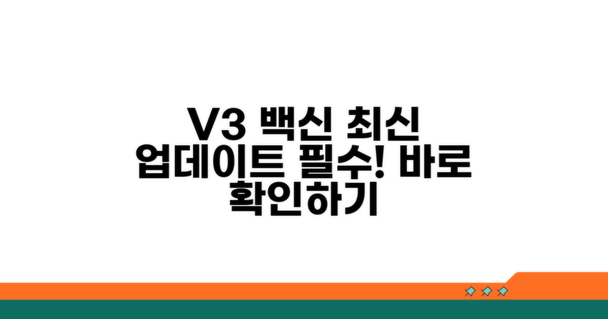 V3 백신 업데이트, 최신 상태 유지법