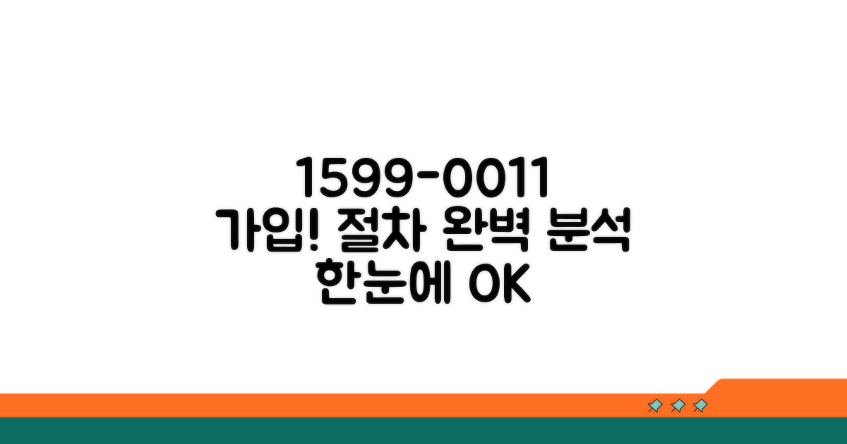 1599-0011 가입 절차 한눈에