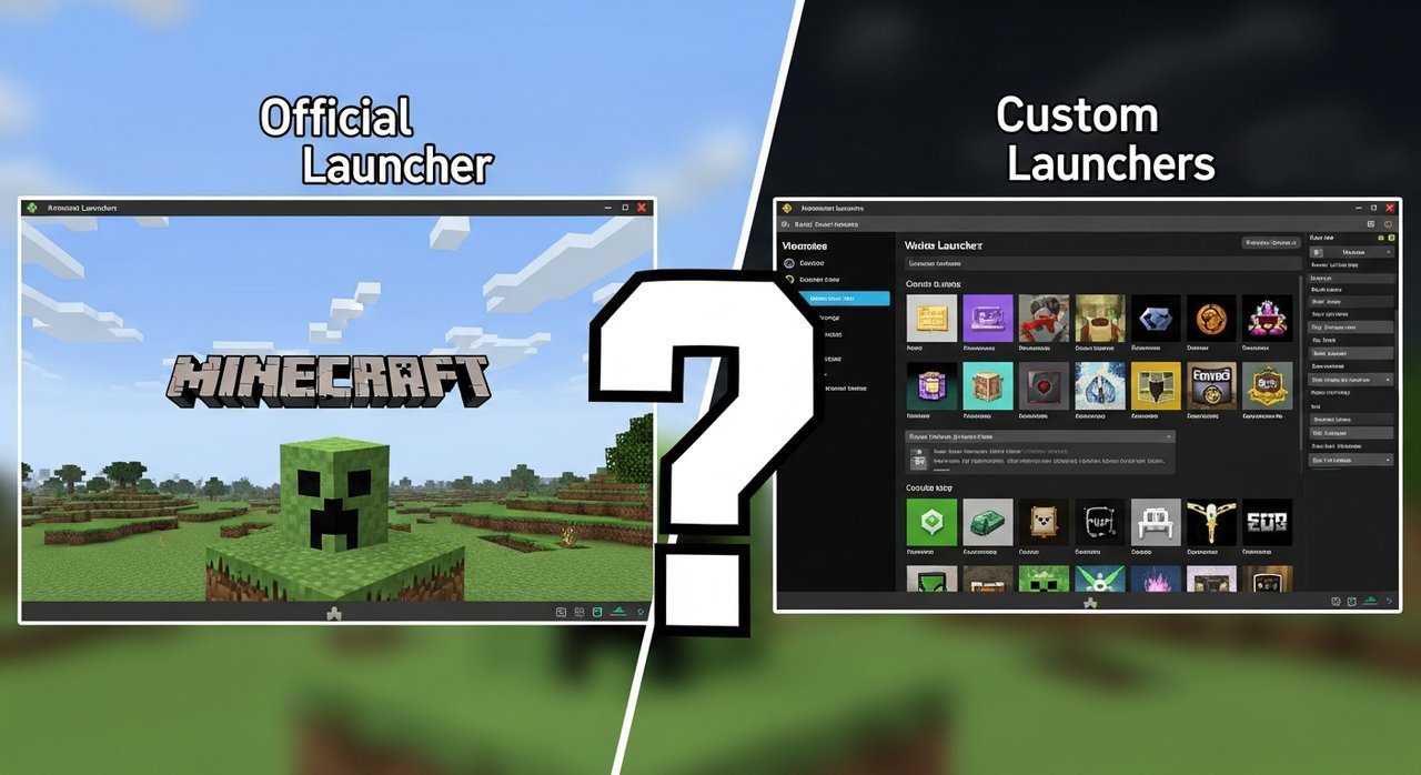 마인크래프트 런처 비교: 공식 vs 커스텀, 당신에게 맞는 선택은?