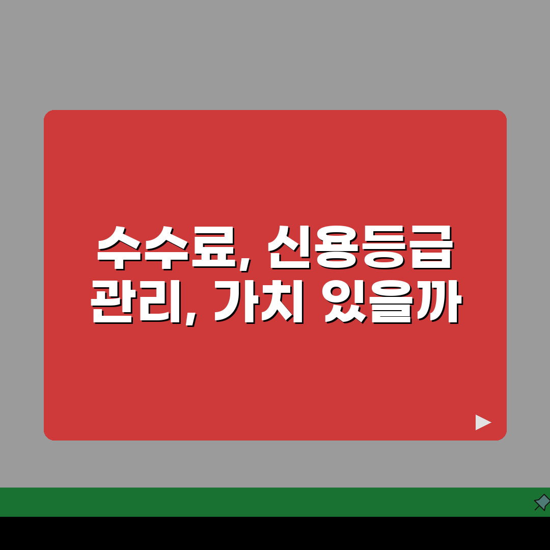 신용등급 관리업체 수수료 내고 이용할 가치 있나요 | 솔직후기, 직접 해보니 이랬어요