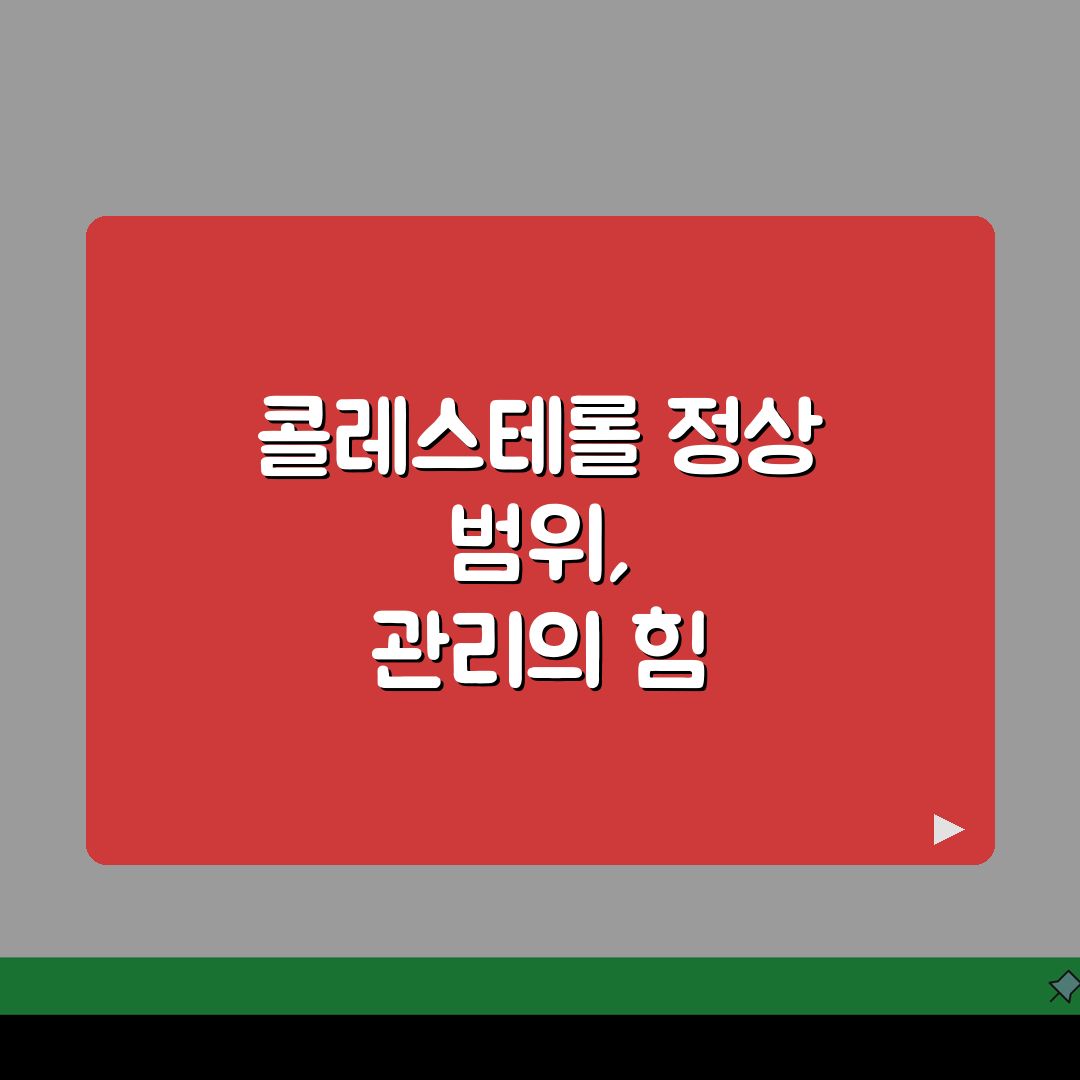 총콜레스테롤 정상 수치 범위 | 콜레스테롤 수치 해석과 기준 솔직후기, 직접 해보니 이랬어