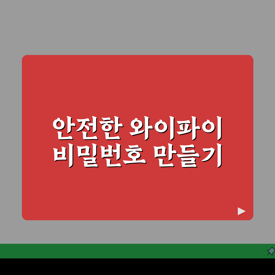 와이파이 비밀번호 설정 강력한 조합 | 해킹 방지하는 안전한 무선 네트워크 비밀번호 생성: