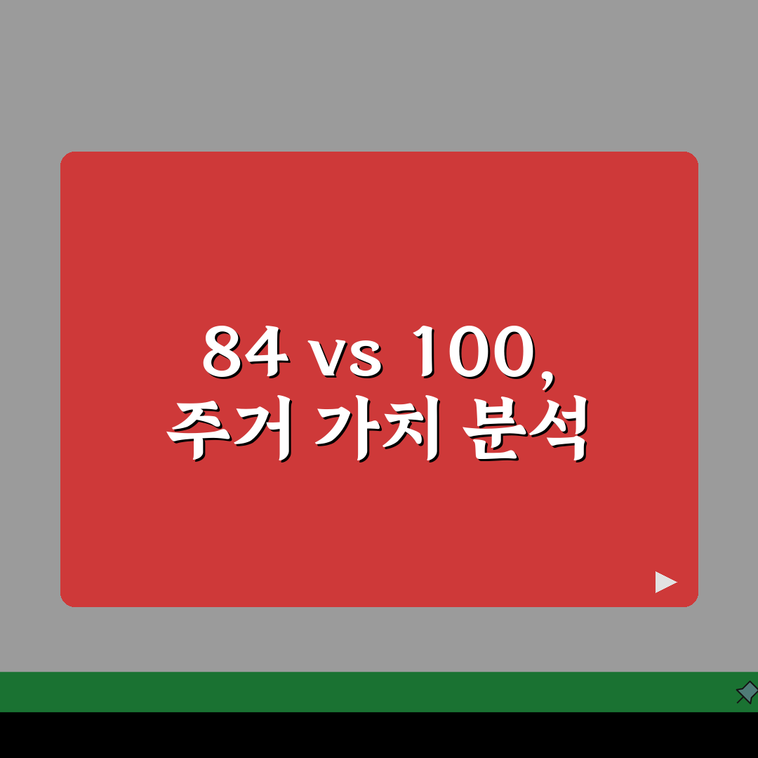 전용 84㎡ vs 공급 100㎡ 차이 완벽 분석 | 주거 전용률 계산 방법 체험기, 직접